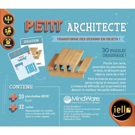 Petit Architecte - Jeu de construction en planchettes sur modèle 2D - Iello