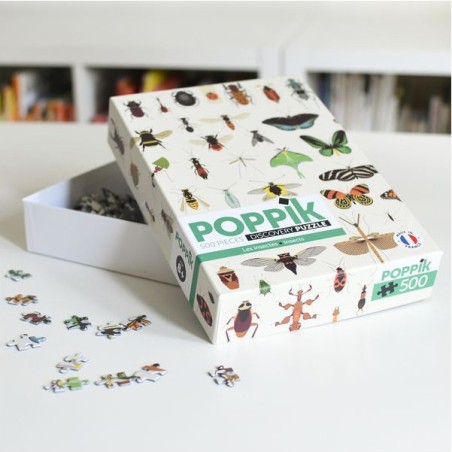 Puzzle - Insectes 500 pièces - Jeux classiques - Poppik