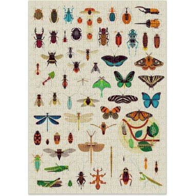 Puzzle - Insectes 500 pièces - Jeux classiques - Poppik