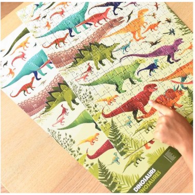 Puzzle - Dinosaures 280 pièces - Jeux classiques - Poppik