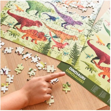 Puzzle - Dinosaures 280 pièces - Jeux classiques - Poppik