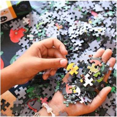 Puzzle - Fleurs botaniques 1000 pièces - Jeux classiques - Poppik