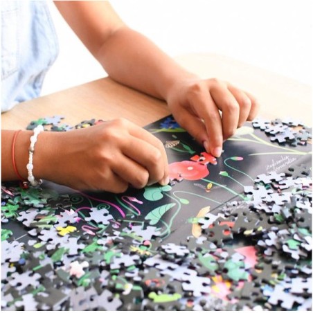 Puzzle - Fleurs botaniques 1000 pièces - Jeux classiques - Poppik
