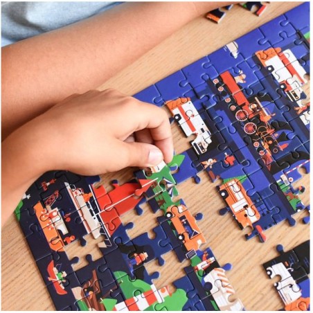 Puzzle Les véhicules 280 pièces - Puzzle enfant - Poppik
