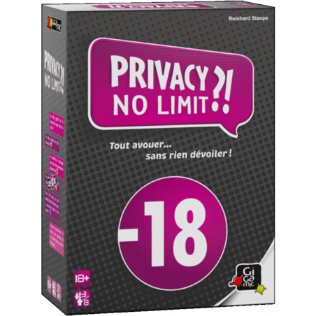 Privacy No Limit - Jeu de société - Gigamic
