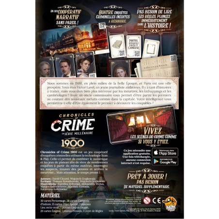 Chronicles of Crime Millenium - Jeux de société - Lucky Duck Games