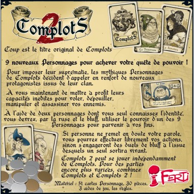 Complots 2 - Jeu de société - Ferti - Ferti Games