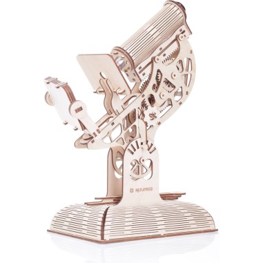 Maquette Microscope mobile 3D en bois - Puzzle - Mr Playwood
