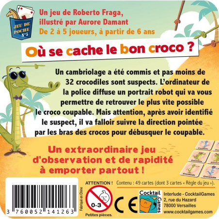 Rapidcroco - Jeu de société - Cocktail games - Asmodée