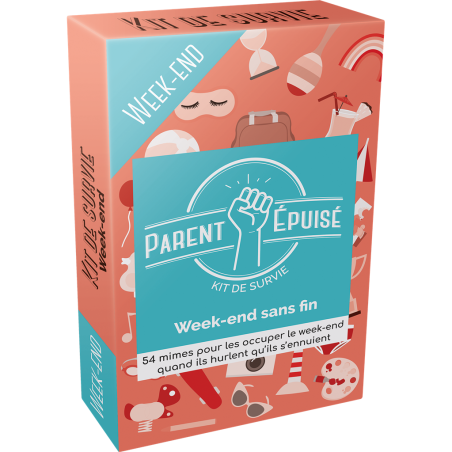 : Kit de Survie Week End Sans Fin - Jeux de société - Parent Epuisé - Parent Epuisé