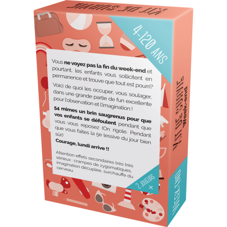 : Kit de Survie Week End Sans Fin - Jeux de société - Parent Epuisé - Parent Epuisé