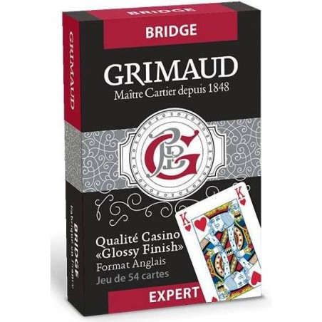 54 Cartes Bridge: Expert Bleu - Jeux classiques - Jeux de cartes - Grimaud