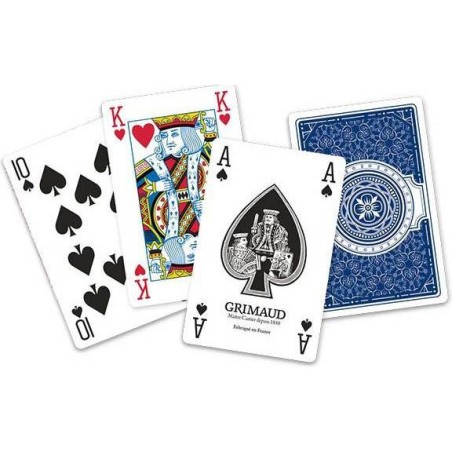 54 Cartes Bridge: Expert Bleu - Jeux classiques - Jeux de cartes - Grimaud