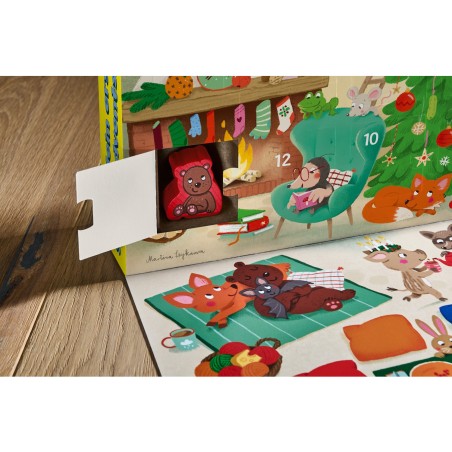 Mon premier calendrier de l’Avent à jouer – Noël chez la famille Ours - Jeux de société - Haba