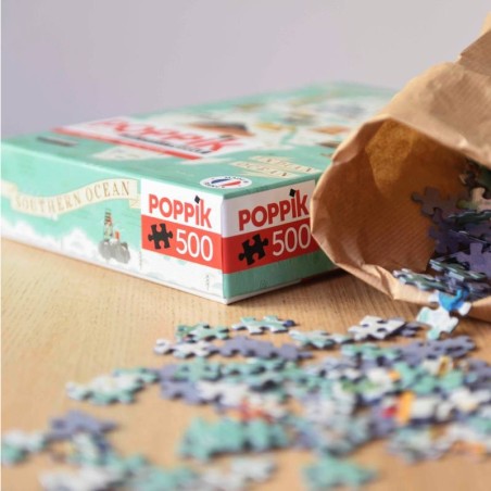 Puzzle - Tour du monde 500 pièces - Jeux classiques - Poppik