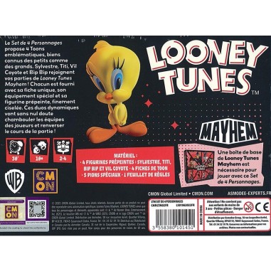 Looney Tunes Mayhem : Set de 4 personnages - Extension - Jeux de société - Cmon