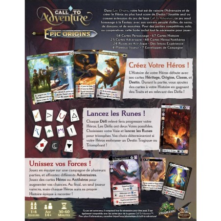 Call to Adventure - Epic Origins - Jeux de société - La Boite de Jeu