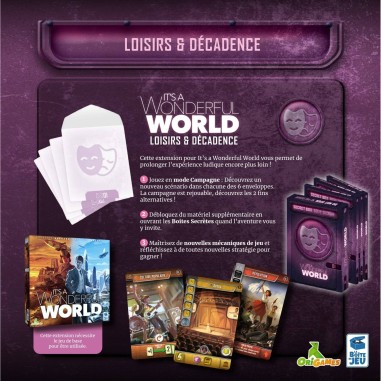 It's A Wonderful World - Extension Loisirs et Decadence - Jeux de société - La Boite de Jeu