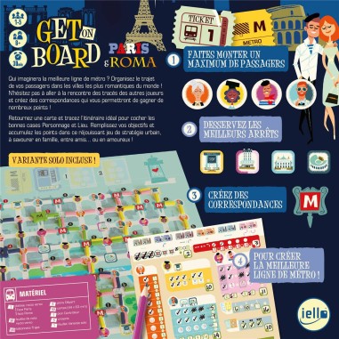 Get On Board - Paris / Rome - Jeux de société - Iello