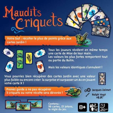 Maudits Criquets - Drei Magier Spiele - Jeux de société - Gigamic