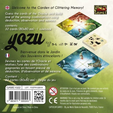 Yozu - Jeu de Mémoire - Déduction - Capsicum Games