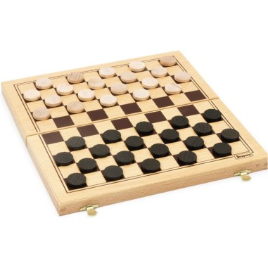 Jeux de Dames Coffret Pliant - Jeu Jura - Jeux classiques - Jeujura