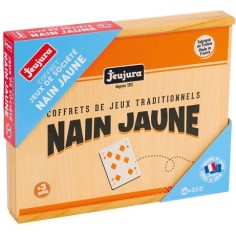Coffret de jeux traditionnels en bois : le nain jaune - Jeujura