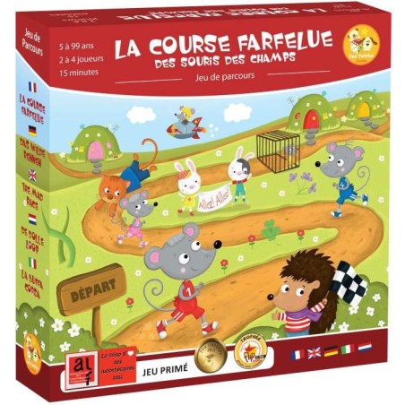 La course farfelue des souris des champs - jeu de parcours - Zoé Yatéka
