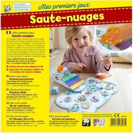 Mes premiers jeux saute nuages - jeu coopératif - Haba
