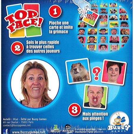Top Face! - Jeu de société - Buzzy Games
