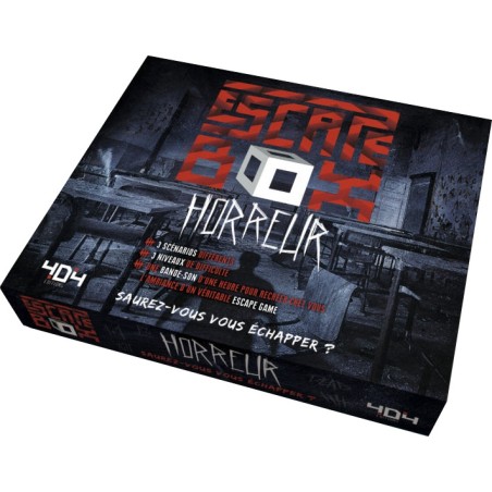 Escape Box Horreur - un jeu 404 Editions - 404 Éditions