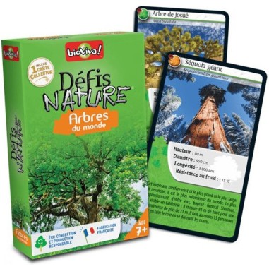 Défis Nature - Arbres du Monde - Jeu de société - Bioviva Editions
