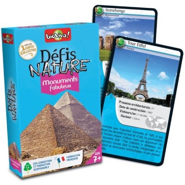 Défis Nature - Monuments Fabuleux - Jeu de société - Bioviva Editions