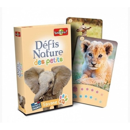Défis Nature des petits Savane - Jeu pédagogique dès 4 ans - Bioviva