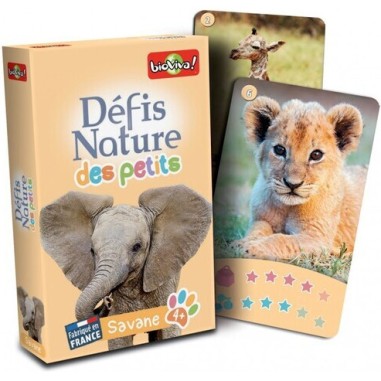 Défis Nature des petits Savane - Jeu pédagogique dès 4 ans - Bioviva