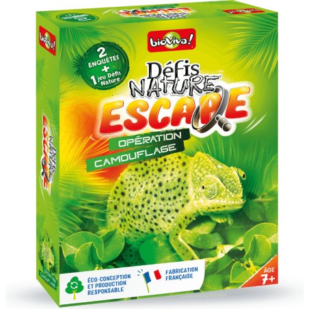 Défis Nature Escape - Opération Camouflage - Jeux de société - Bioviva Editions