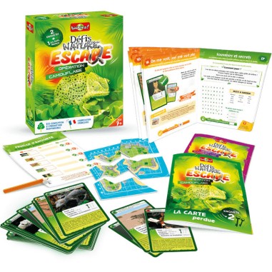 Défis Nature Escape - Opération Camouflage - Jeux de société - Bioviva Editions
