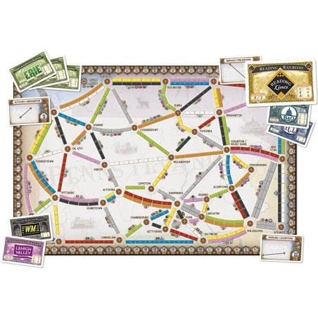 Les Aventuriers du Rail : Uk / Pennsylvanie - Extension - Jeux de société - Days of Wonder