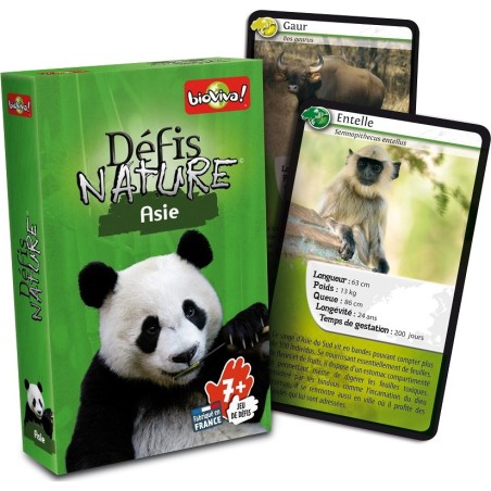 Défis Nature Asie - Jeu de cartes pédagogique dès 7 ans - Bioviva