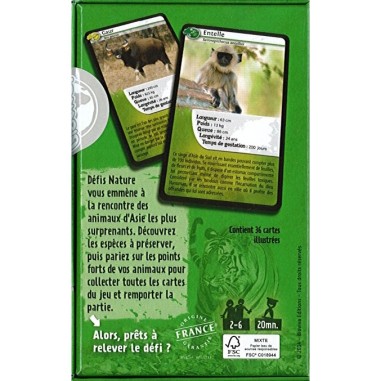 Défis Nature Asie - Jeu de cartes pédagogique dès 7 ans - Bioviva