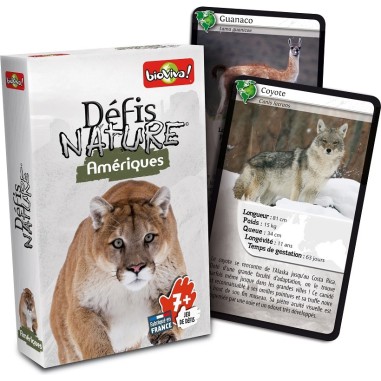 Defis Nature - Amériques - Jeu de cartes pédagogique dès 7 ans - Bioviva