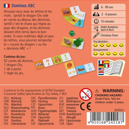 Dominos Abc - Jeu Pédagogique - Haba