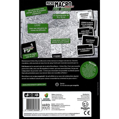 MicroMacro: Crime City - Full House - Blackrock - Jeux de société - Spielweise