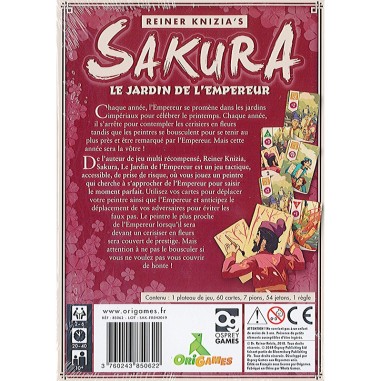 Sakura - Reiner Knizia - Jeu de Stratégie - Origames