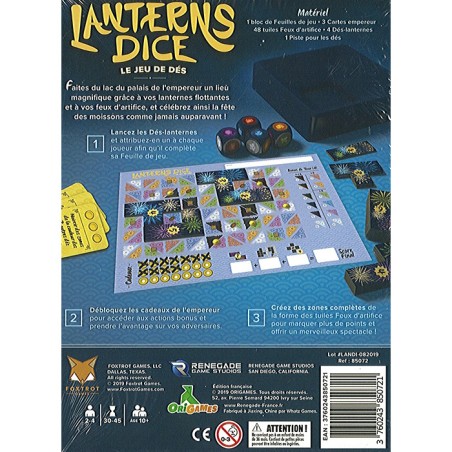 Lanterns Dice - Jeu de Réflexion - Renegade Game Studio