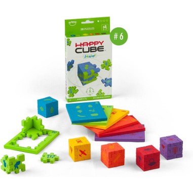 Happy Cube 6 Colour Pack Junior - Jeux de société - Smart Games - Smartgames