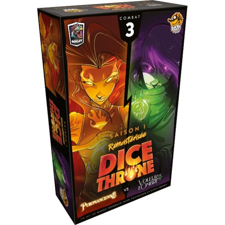 Dice Throne S1 - Pyromancienne Vs Voleur de l'Ombre - Jeu de DésEsprit Jeu - Lucky Duck Games
