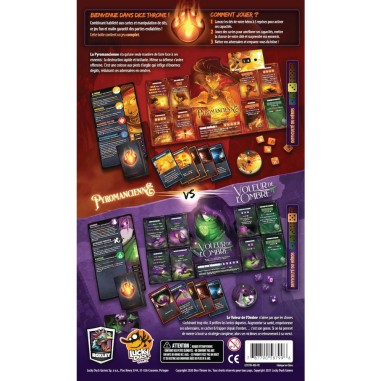 Dice Throne S1 - Pyromancienne Vs Voleur de l'Ombre - Jeu de DésEsprit Jeu - Lucky Duck Games