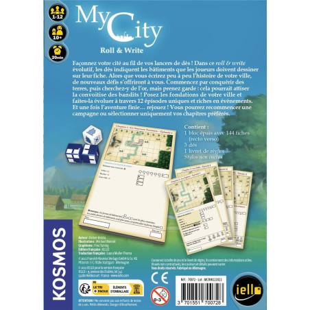 My City - Roll & Write - Jeux de société - Iello