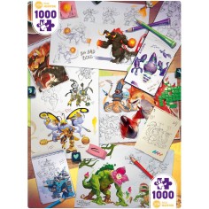 Puzzle Universe Making of Monsters - 1000 pièces - Puzzle - Iello 2